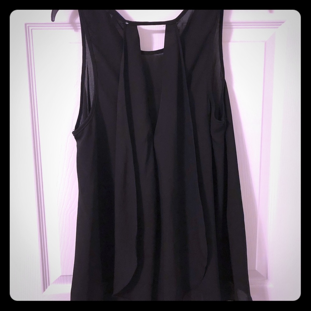 Flowy open back top